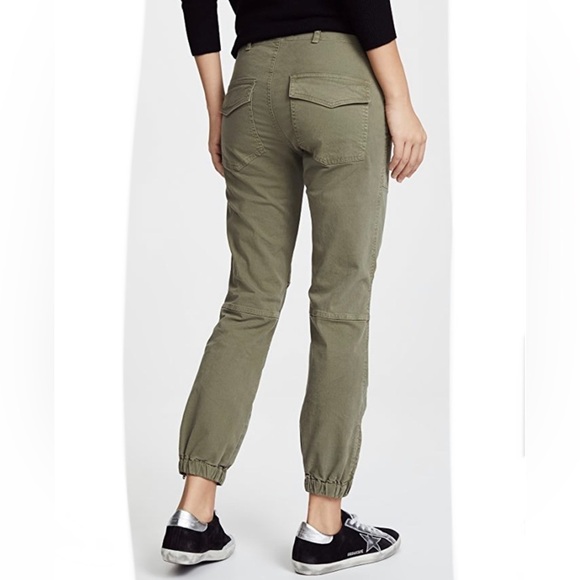 Nili Lotan Military Cropped Pants Camo Green 10 - Picture 2 of 11